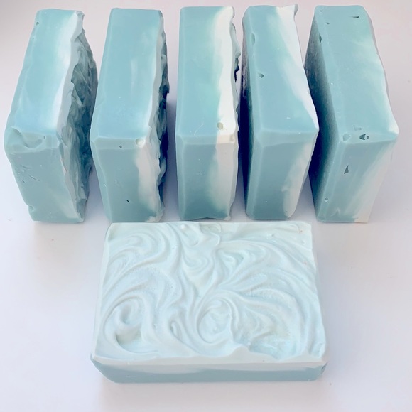 🔴SOLD OUT Two Handmade Lemongrass Verbena Cocoa Butter Soap Bars - Picture 4 of 5
